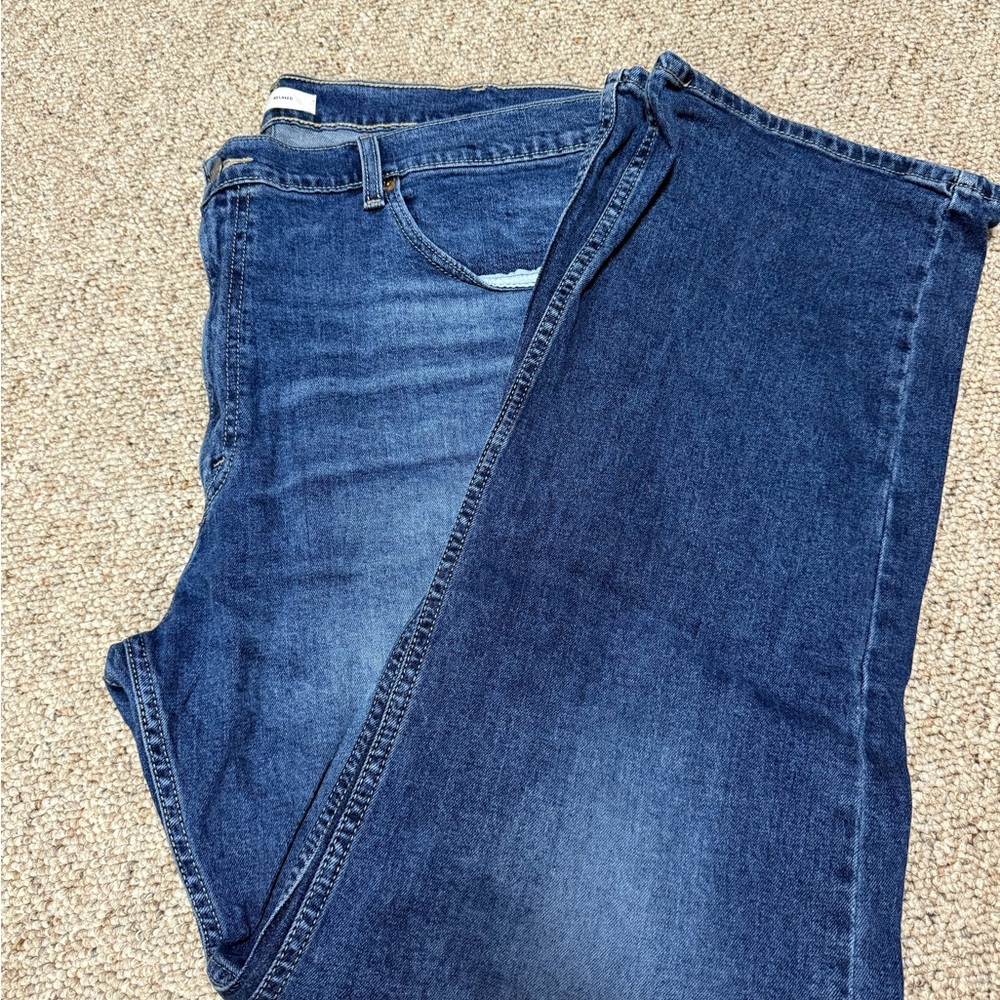 Men's Straight Fit Jeans - Deep Blue